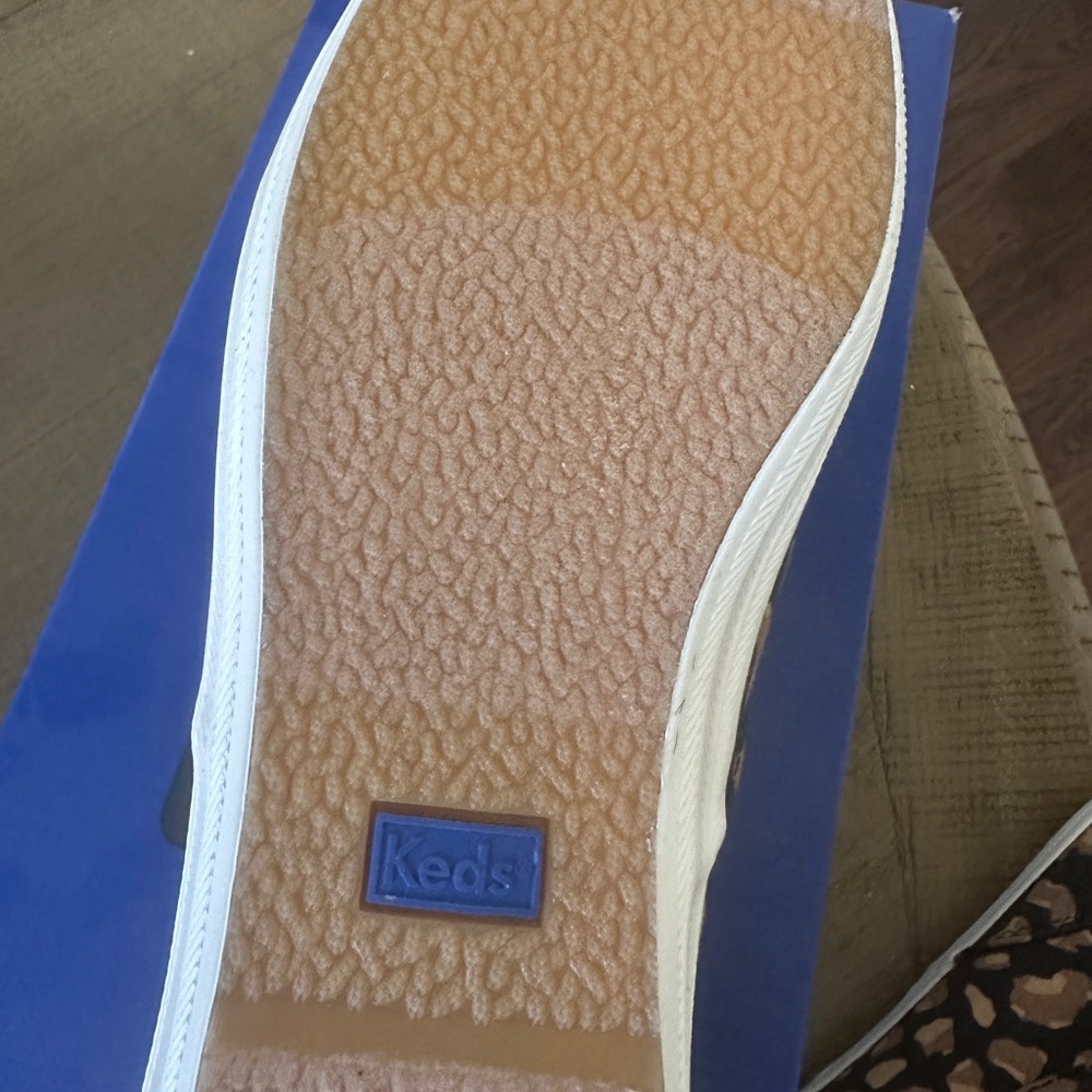NWT Keds Champion Leopard Tan Black Sneakers Tennis Shoes 8.5 - Picture 7 of 9